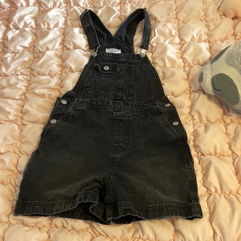 Tinsel town Black denim XS women’s overalls